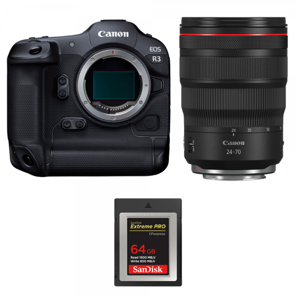Canon EOS R3 + RF 24-70mm f/2.8 L IS USM + 1 SanDisk 64GB Extreme PRO CFexpress Type B-1