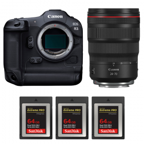 Canon EOS R3 + RF 24-70mm f/2.8 L IS USM + 3 SanDisk 64GB Extreme PRO CFexpress Type B-1