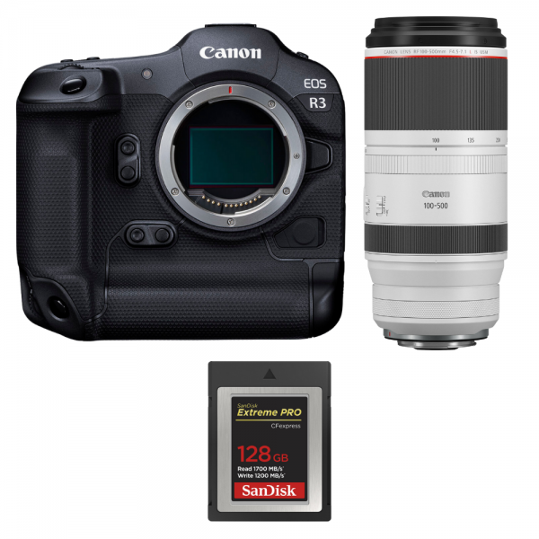 Canon EOS R3 + RF 100-500mm f/4.5-7.1 L IS USM + 1 SanDisk 128GB Extreme PRO CFexpress Type B-1