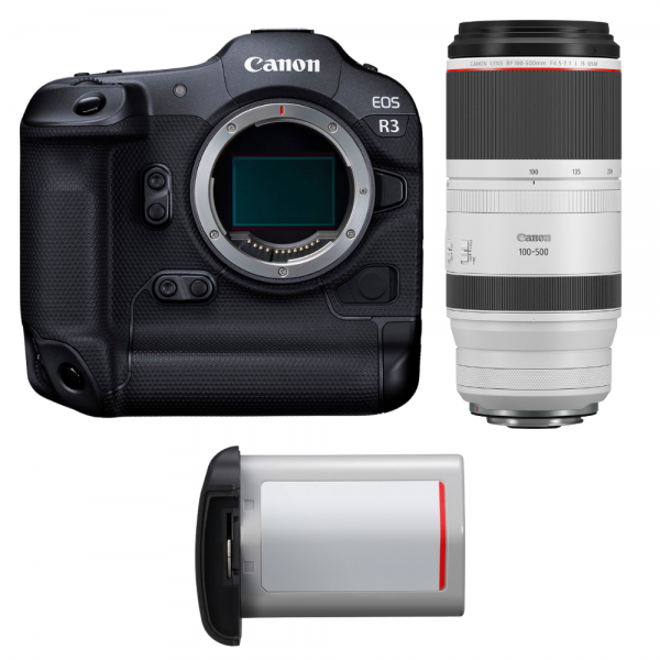 Canon EOS R3 + RF 100-500mm f/4.5-7.1 L IS USM + 1 Canon LP-E19-1