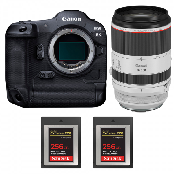 Canon EOS R3 + RF 70-200mm f/2.8 L IS USM + 2 SanDisk 256GB Extreme PRO CFexpress Type B-1