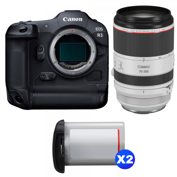 Canon EOS R3 + RF 70-200mm f/2.8 L IS USM + 2 Canon LP-E19-1