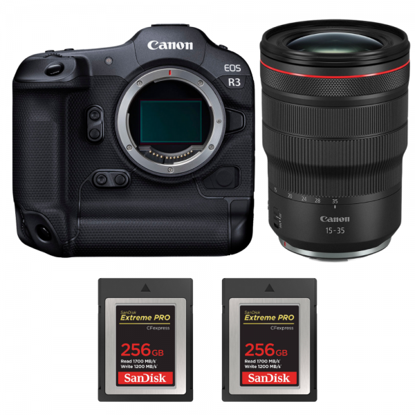 Canon EOS R3 + RF 15-35mm f/2.8 L IS USM + 2 SanDisk 256GB Extreme PRO CFexpress Type B-1