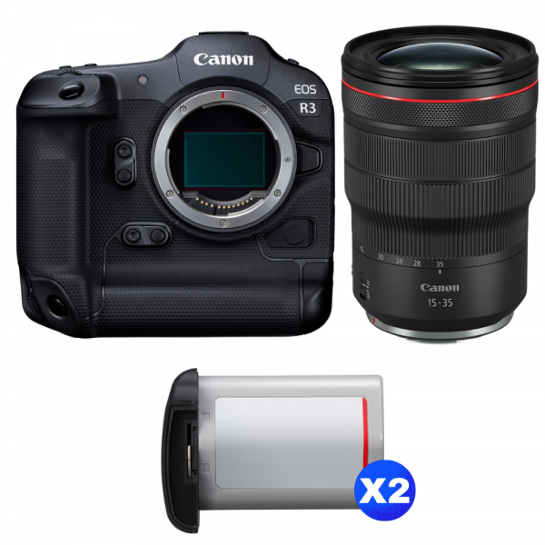 Canon EOS R3 + RF 15-35mm f/2.8 L IS USM + 2 Canon LP-E19-1