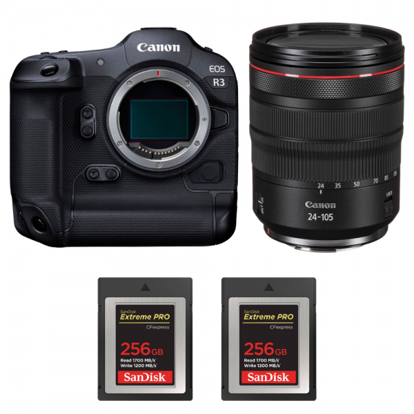 Canon EOS R3 + RF 24-105mm f/4 L IS USM + 2 SanDisk 256GB Extreme PRO CFexpress Type B-1