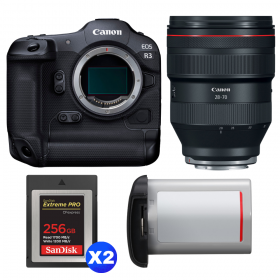 Canon EOS R3 + RF 28-70mm f/2 L USM + 2 SanDisk 256GB Extreme PRO CFexpress Type B + Canon LP-E19-1