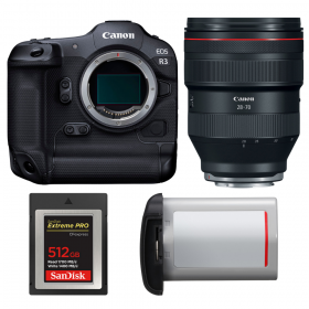 Canon EOS R3 + RF 28-70mm f/2 L USM + 1 SanDisk 512GB Extreme PRO CFexpress Type B + Canon LP-E19-1