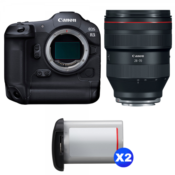 Canon EOS R3 + RF 28-70mm f/2 L USM + 2 Canon LP-E19-1