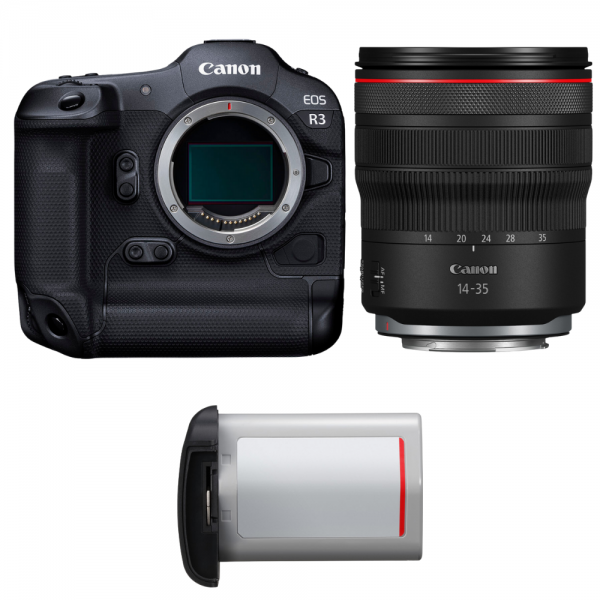 Canon EOS R3 + RF 14-35mm f/4 L IS USM + 1 Canon LP-E19-1