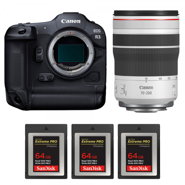 Canon EOS R3 + RF 70-200mm f/4 L IS USM + 3 SanDisk 64GB Extreme PRO CFexpress Type B-1