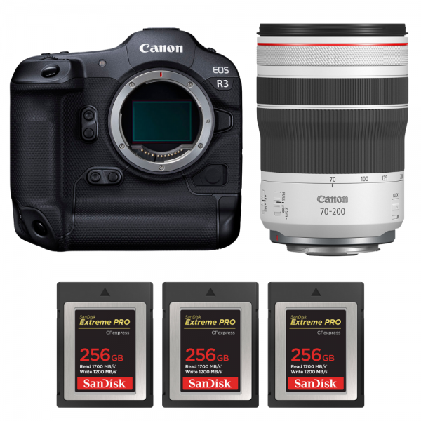 Canon EOS R3 + RF 70-200mm f/4 L IS USM + 3 SanDisk 256GB Extreme PRO CFexpress Type B-1