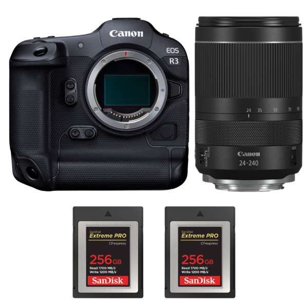 Canon EOS R3 + RF 24-240mm f/4-6.3 IS USM + 2 SanDisk 256GB Extreme PRO CFexpress Type B-1