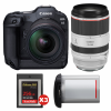 Canon EOS R3 + RF 24-70mm f/2.8 L IS USM + RF 70-200mm f/2.8 L IS USM + 3 SanDisk 256GB Extreme PRO CFexpress Type B + Canon LP-