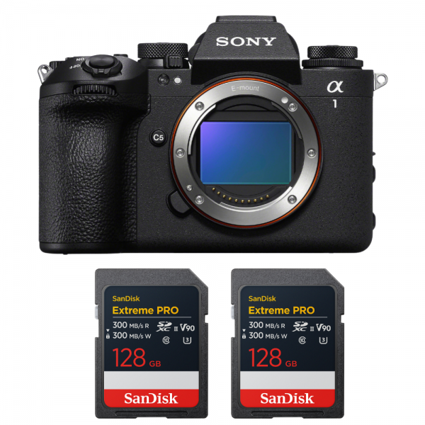 Sony alpha 1 II + 2 SanDisk 128GB Extreme PRO UHS-II SDXC-1