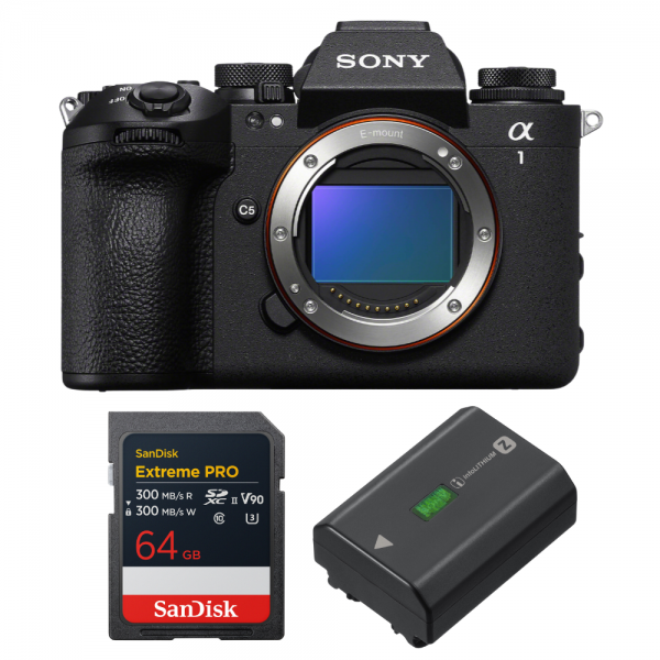 Sony alpha 1 II + 1 SanDisk 64GB Extreme PRO UHS-II SDXC + Sony NP-FZ100-1