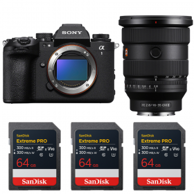 Sony alpha 1 II + FE 16-35mm f/2.8 GM II + 3 SanDisk 64GB Extreme PRO UHS-II SDXC-1