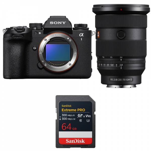 Sony alpha 1 II + FE 24-70mm f/2.8 GM II + 1 SanDisk 64GB Extreme PRO UHS-II SDXC-1