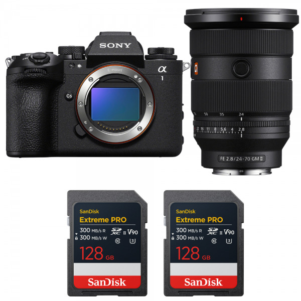 Sony alpha 1 II + FE 24-70mm f/2.8 GM II + 2 SanDisk 128GB Extreme PRO UHS-II SDXC-1
