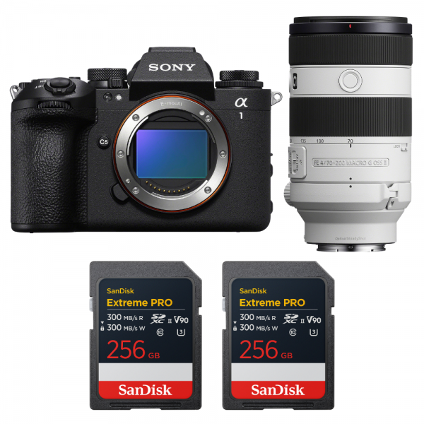 Sony alpha 1 II + FE 70-200mm f/4 Macro G OSS II + 2 SanDisk 256GB Extreme PRO UHS-II SDXC-1