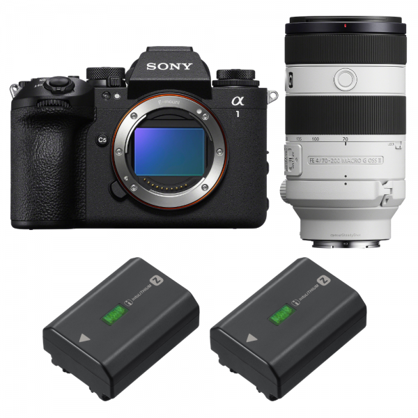 Sony alpha 1 II + FE 70-200mm f/4 Macro G OSS II + 2 Sony NP-FZ100-1