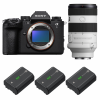 Sony alpha 1 II + FE 70-200mm f/4 Macro G OSS II + 3 Sony NP-FZ100-1