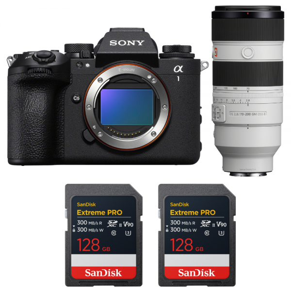 Sony alpha 1 II + FE 70-200mm f/2.8 GM OSS II + 2 SanDisk 128GB Extreme PRO UHS-II SDXC-1
