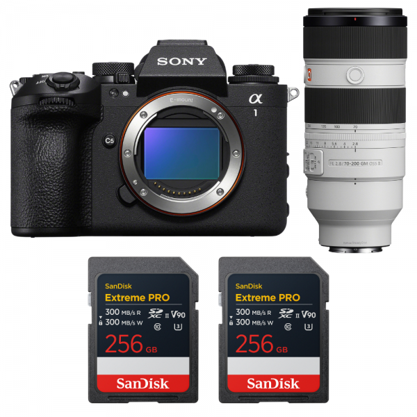 Sony alpha 1 II + FE 70-200mm f/2.8 GM OSS II + 2 SanDisk 256GB Extreme PRO UHS-II SDXC-1