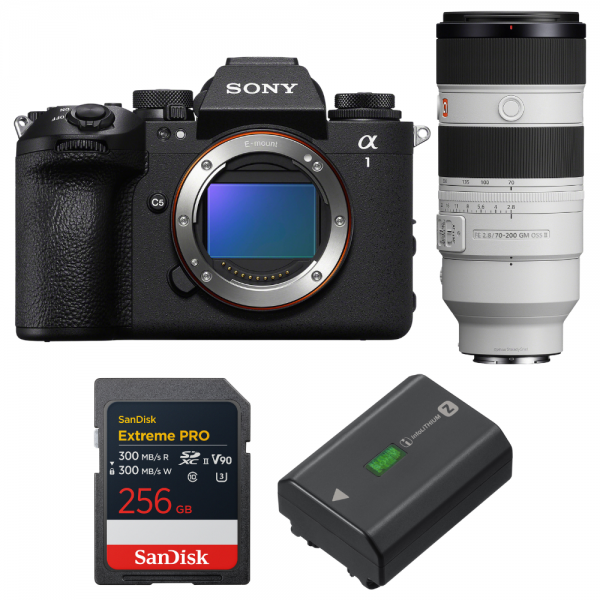 Sony alpha 1 II + FE 70-200mm f/2.8 GM OSS II + 1 SanDisk 256GB Extreme PRO UHS-II SDXC + Sony NP-FZ100-1